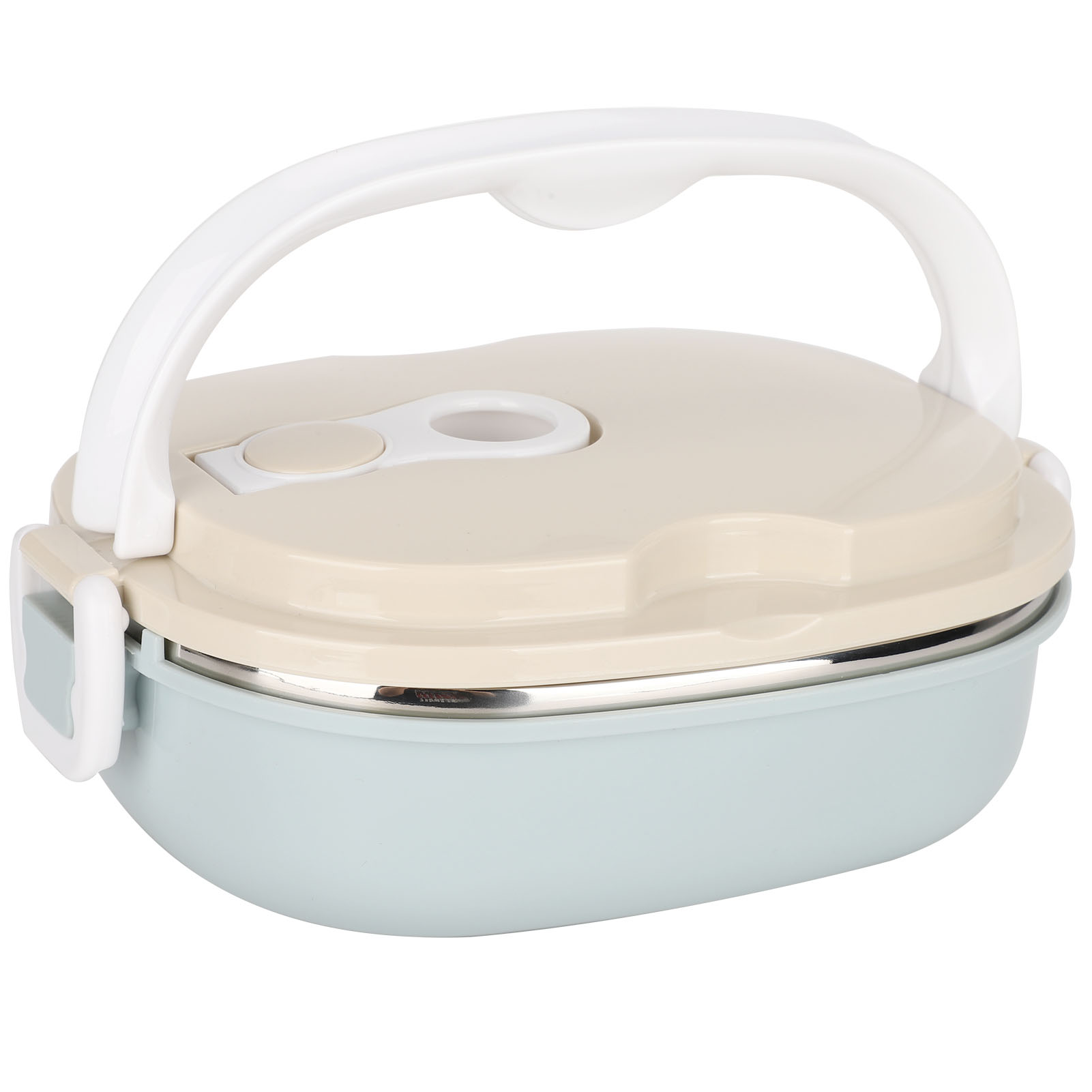 Food Storage Keep Hot - กล่องเก็บอาหารสแตนเลส หม้ออุ่นอาหาร กระติกน้ำร้อนสำหรับปิกนิกในรถยนต์ ขนาดใหญ่ แบบสองชั้นเก็บความร้อน ถังเก็บความร้อน