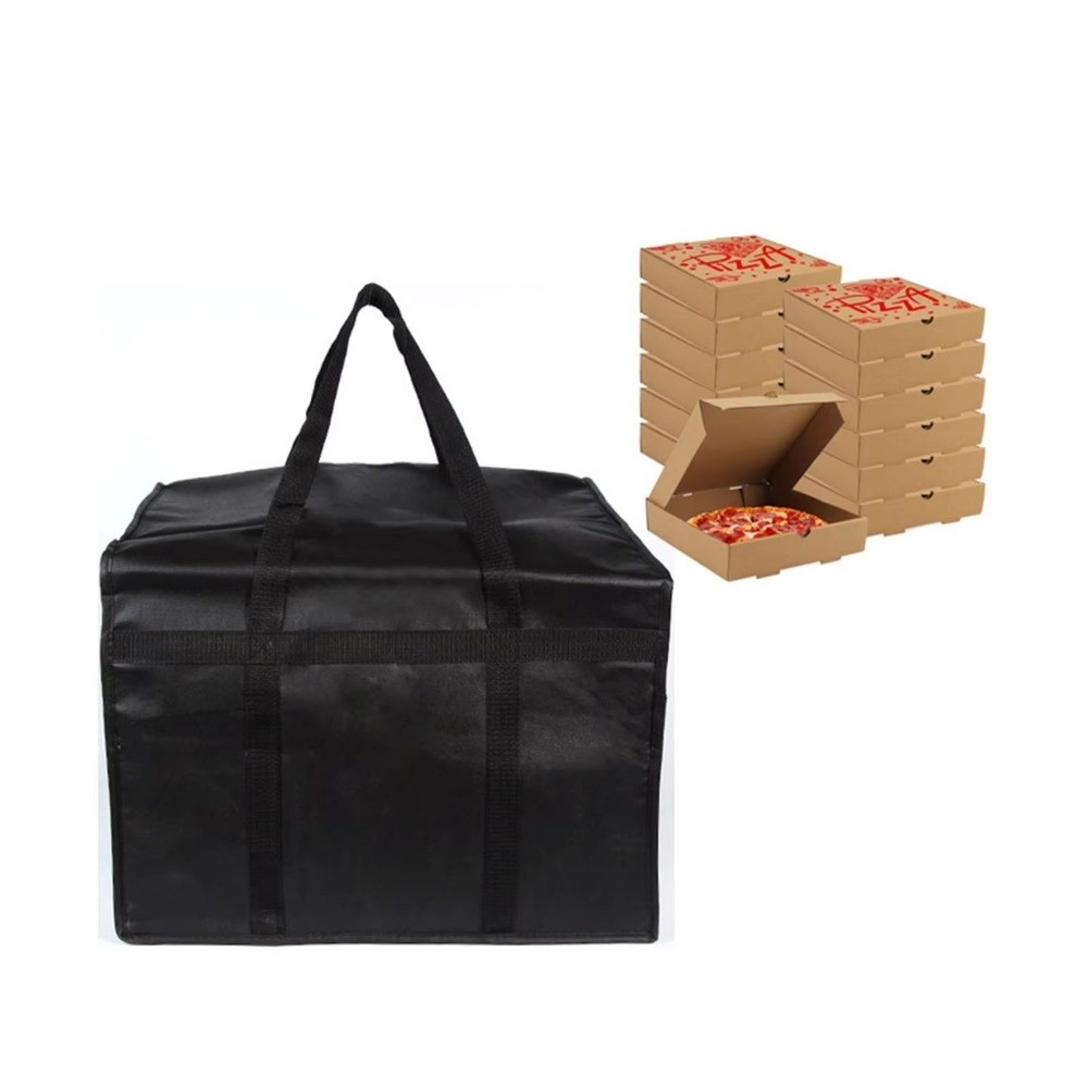 Food Storage Keep Hot - กระเป๋าส่งอาหารแบบใช้ซ้ำได้ น้ำหนักเบา ฉนวนกันความร้อนเต็มรูปแบบ กระเป๋าใส่พิซซ่า เก็บรักษาความสด รักษาอุณหภูมิอาหารร้อนและเย็น