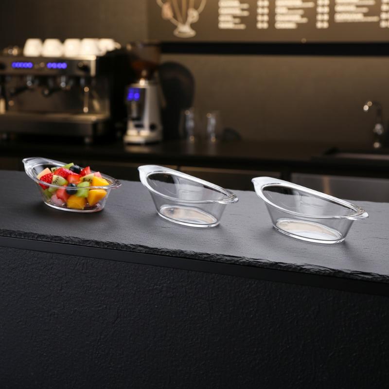Food Storage Acrylic Containers - ชามแบนนาสปลิต อะคริลิค จานเสิร์ฟ ภาชนะเก็บอาหาร จานเสิร์ฟซันเด ชามไอศกรีมซันเด
