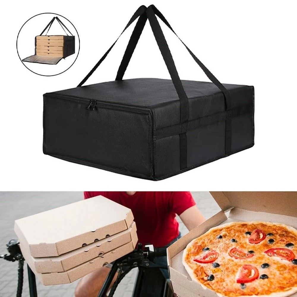 Food Storage Keep Hot - กระเป๋าส่งอาหารแบบใช้ซ้ำได้ น้ำหนักเบา ฉนวนกันความร้อนเต็มรูปแบบ กระเป๋าใส่พิซซ่า เก็บรักษาอาหารร้อน-เย็น-สด