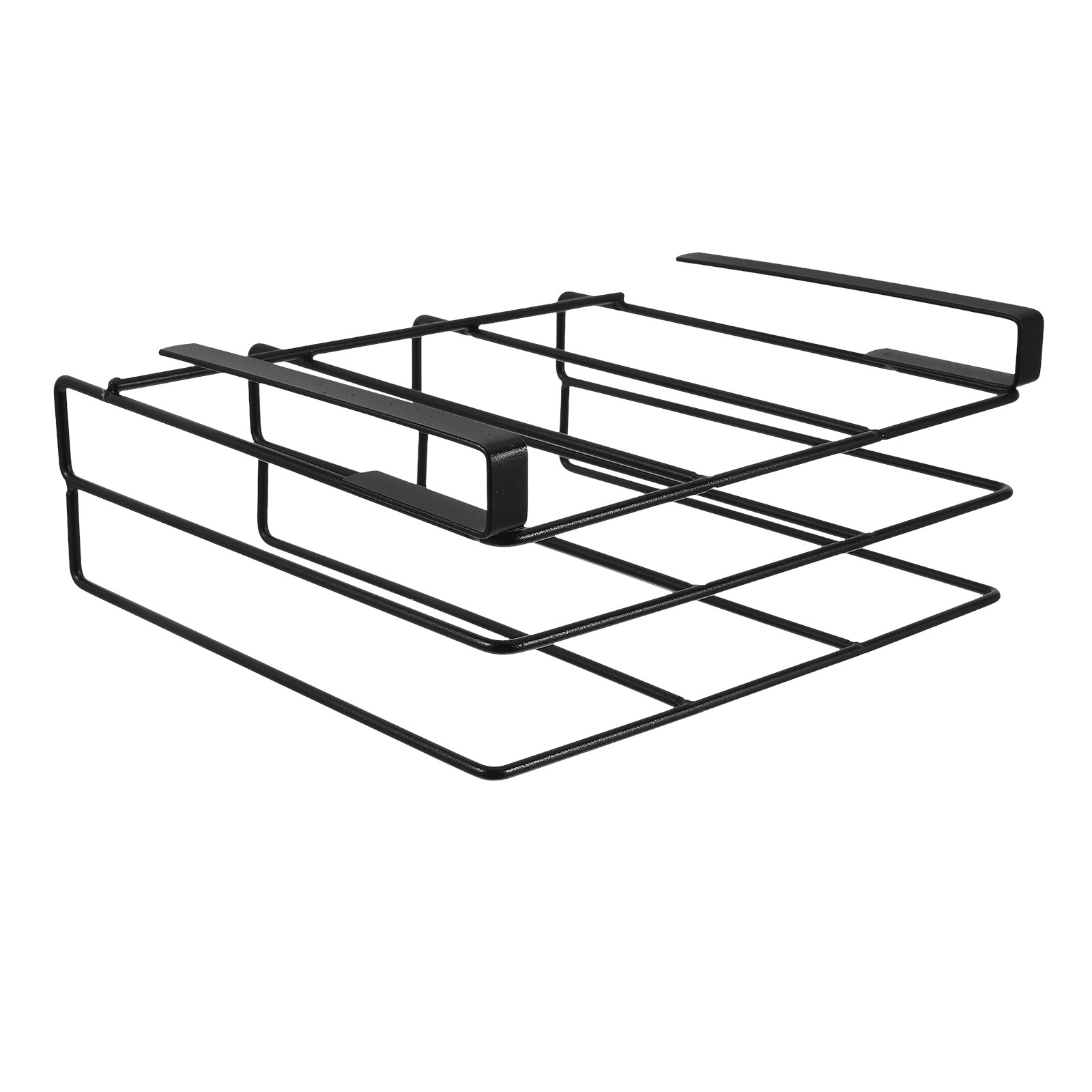 Food Storage And Organizer - ชั้นวางเก็บเขียง ที่จัดระเบียบในครัว ชั้นวางของในครัว สีดำ สำหรับฮาโลวีน คริสต์มาส