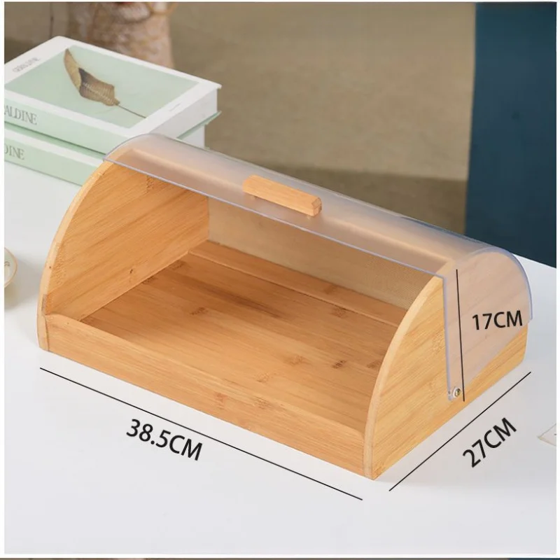 กล่องใส่ขนมปังไม้ไผ่พร้อมฝาอะค - Food Storage Acrylic Containers บทวิจารณ์และราคา