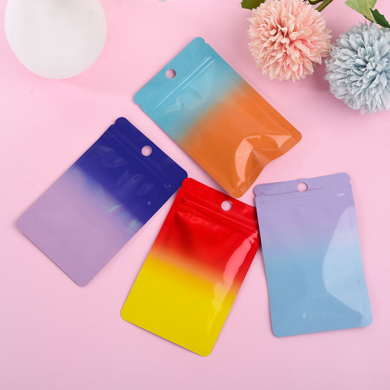 1000 ชิ้นเลเซอร์สีไล่โทนสีถุง  - Food Storage Bags Zip Lock Pouch บทวิจารณ์และราคา