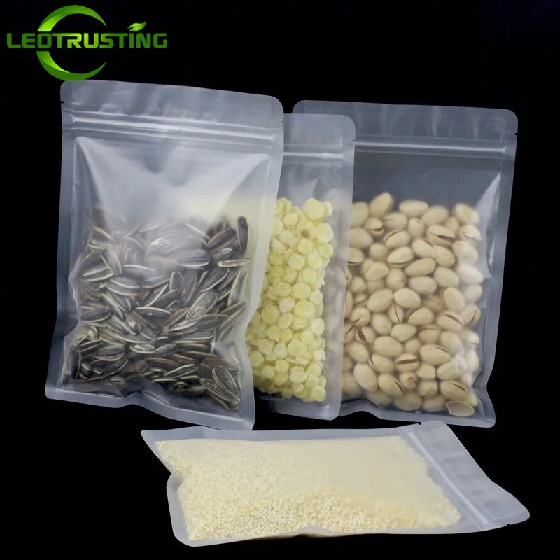 ถุงซิปพลาสติกเคลือบด้าน 100 ชิ - Food Storage Bags Zip Lock Pouch บทวิจารณ์และราคา