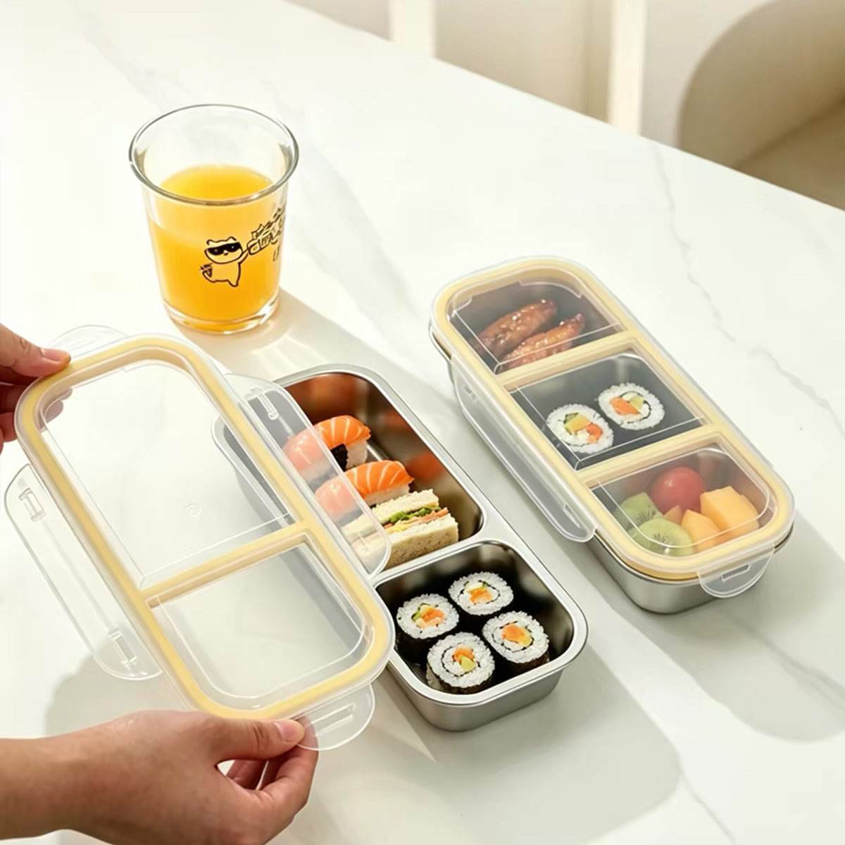 ภาชนะเก็บอาหารสแตนเลสพร้อมฝาปิ - Food Storage Warehouse บทวิจารณ์และราคา