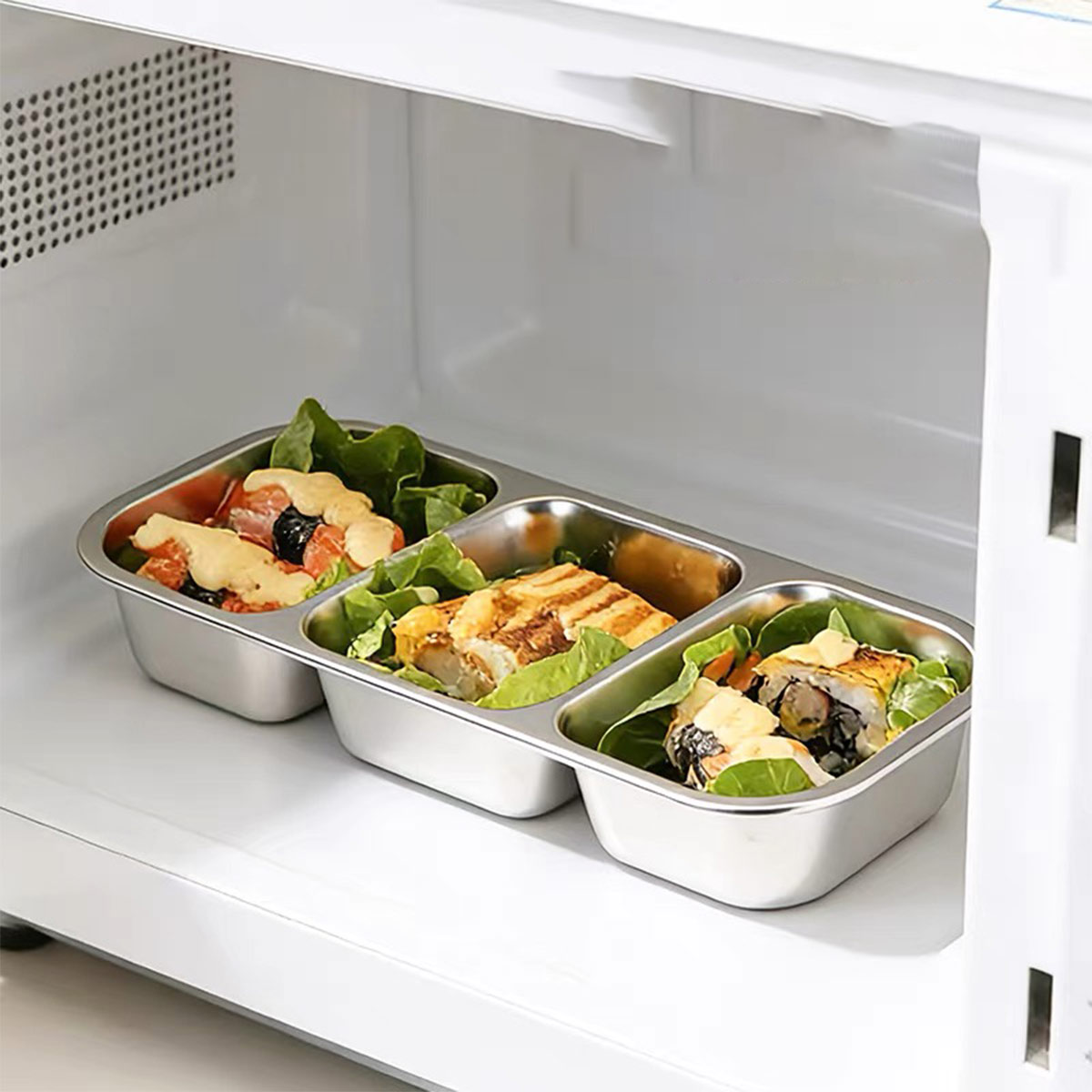 ภาชนะเก็บอาหารสแตนเลสพร้อมฝาปิ - Food Storage Warehouse บทวิจารณ์และราคา