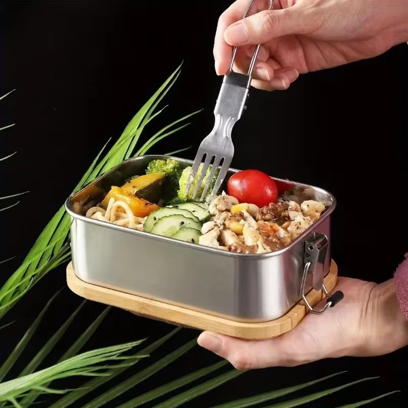 กล่องอาหารกลางวันสแตนเลส 304 ท - Food Storage Lunch Box บทวิจารณ์และราคา