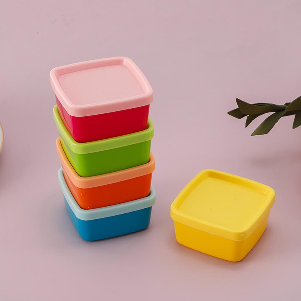 5 ชิ้นมินิขวดบีบกล่องอาหารกลาง - Food Storage Warehouse บทวิจารณ์และราคา