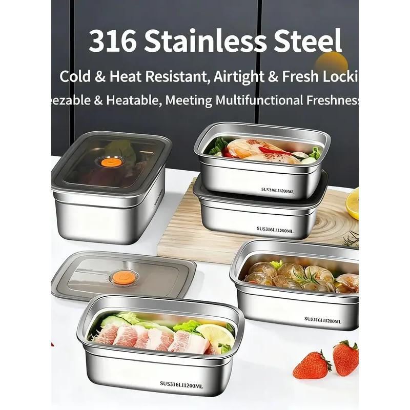 กล่องอาหารสแตนเลสความจุขนาดใหญ - Xxl Food Storage Container บทวิจารณ์และราคา