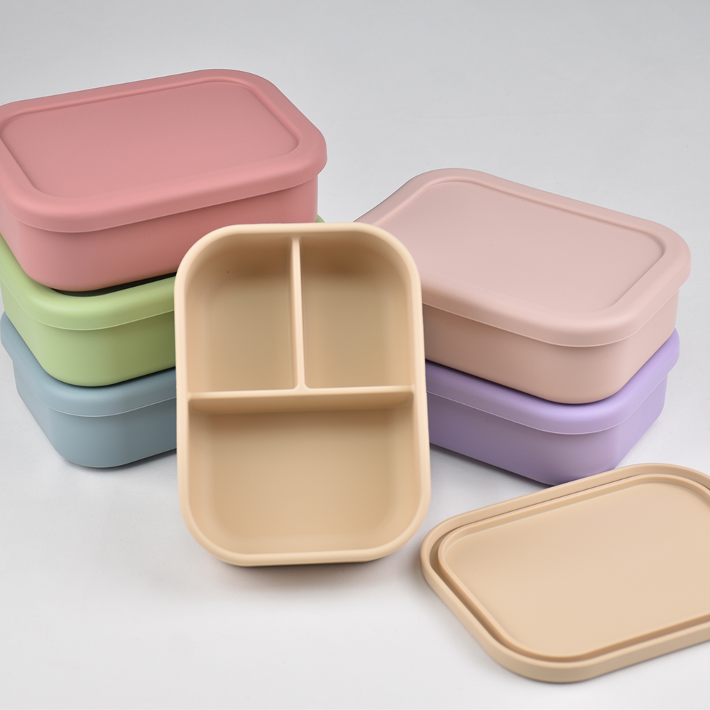 กล่องอาหารกลางวันแบบซิลิโคน 3  - Food Storage Prep Containers บทวิจารณ์และราคา