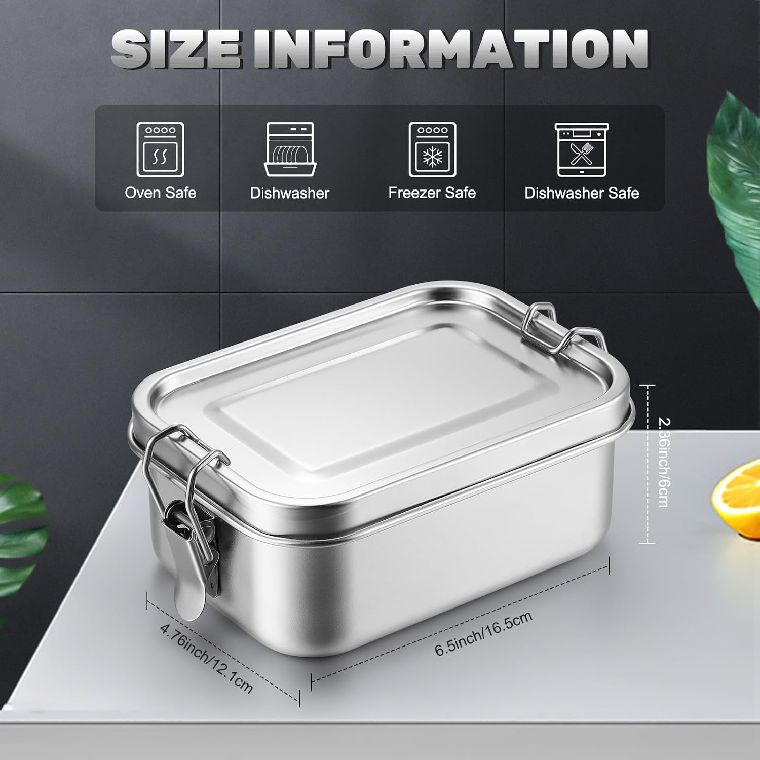 ภาชนะเก็บอาหารสแตนเลสพร้อมฝาปิ - Food Storage Prep Containers บทวิจารณ์และราคา