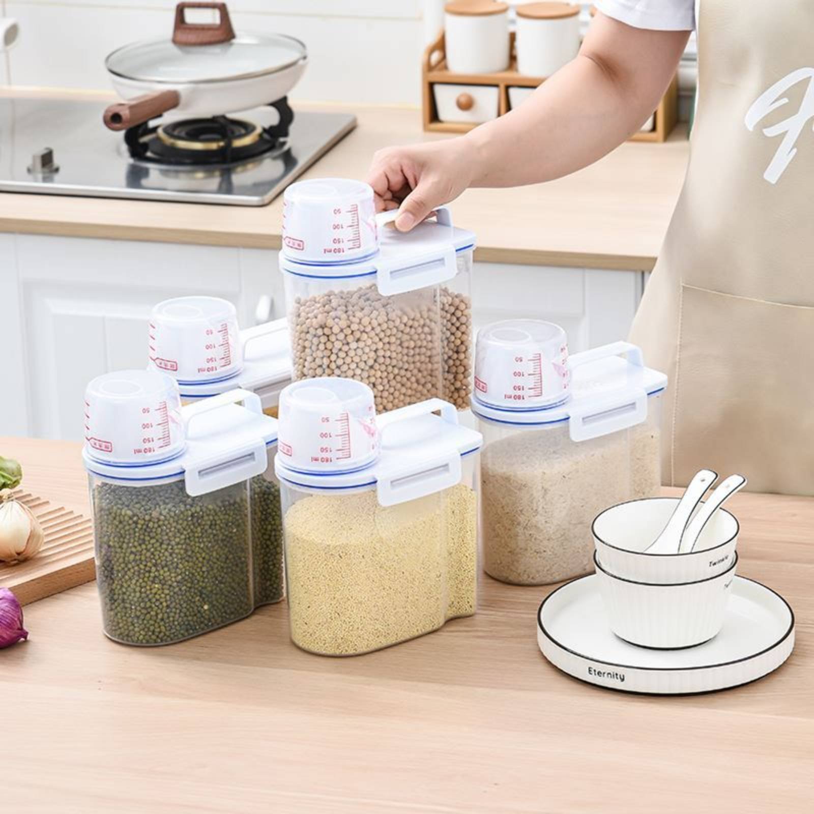 ภาชนะเก็บข้าวสาร กล่องจ่ายข้าว - Food Storage And Organizer บทวิจารณ์และราคา