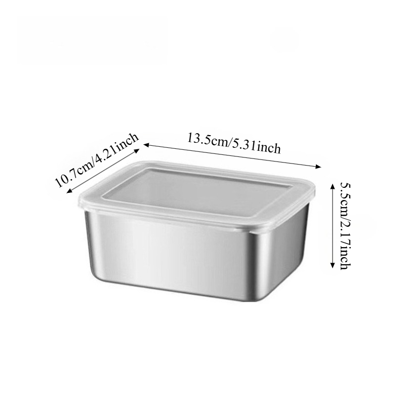 3/6 ชิ้น กล่องเก็บอาหารสแตนเลส - Food Storage Lunch Box บทวิจารณ์และราคา