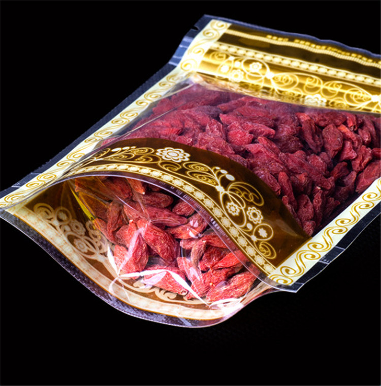 100PCS Stand-up พลาสติกทอง Zip - Food Storage Bags Zip Lock Pouch บทวิจารณ์และราคา