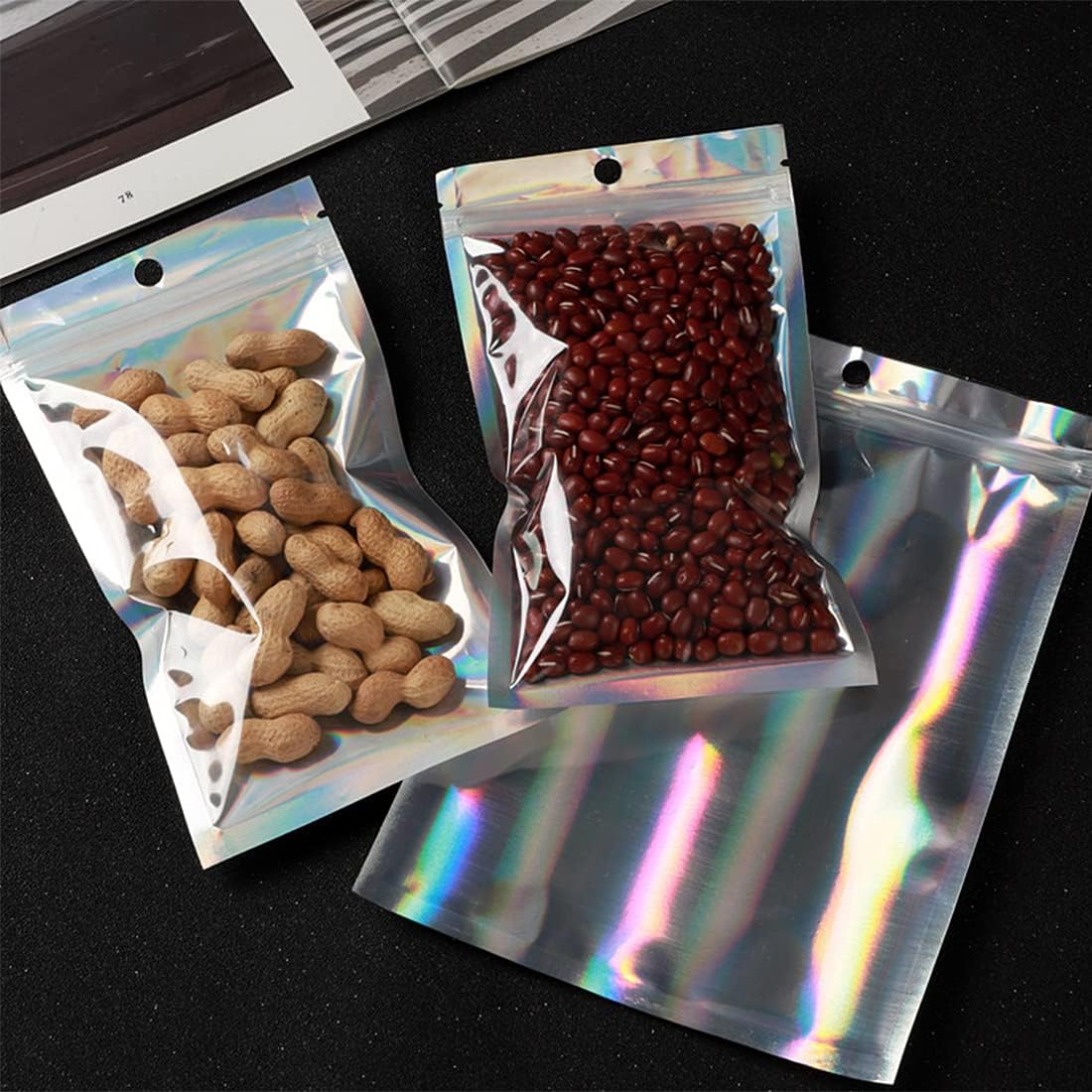 ถุงปิดผนึกด้วยเลเซอร์50/10ชิ้น - Food Storage Bags Zip Lock Pouch บทวิจารณ์และราคา