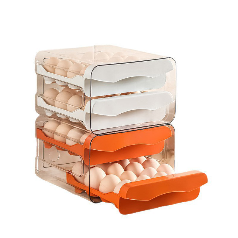 กล่องเก็บไข่สองชั้นพร้อมลิ้นชั - Food Storage Box Large บทวิจารณ์และราคา