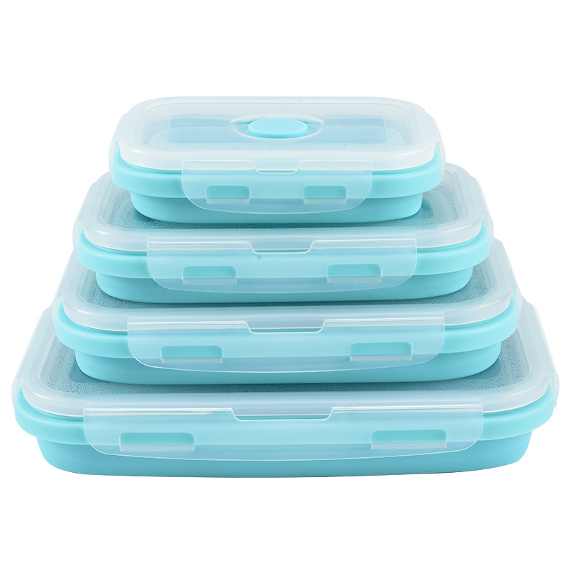 ภาชนะเก็บอาหารซิลิโคนพับได้พร้ - Food Storage Lunch Box บทวิจารณ์และราคา