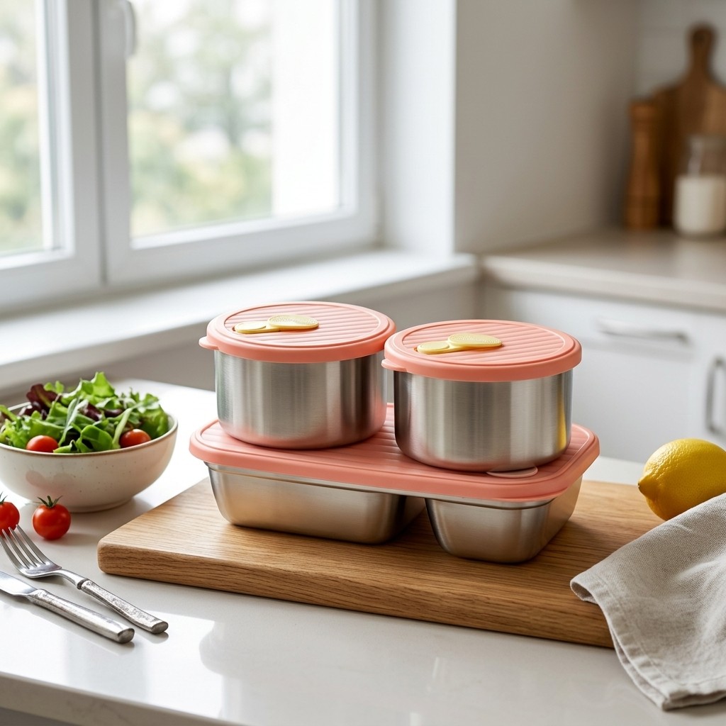 กล่องอาหารกลางวันสแตนเลส 304 ใ - Food Storage Safe บทวิจารณ์และราคา