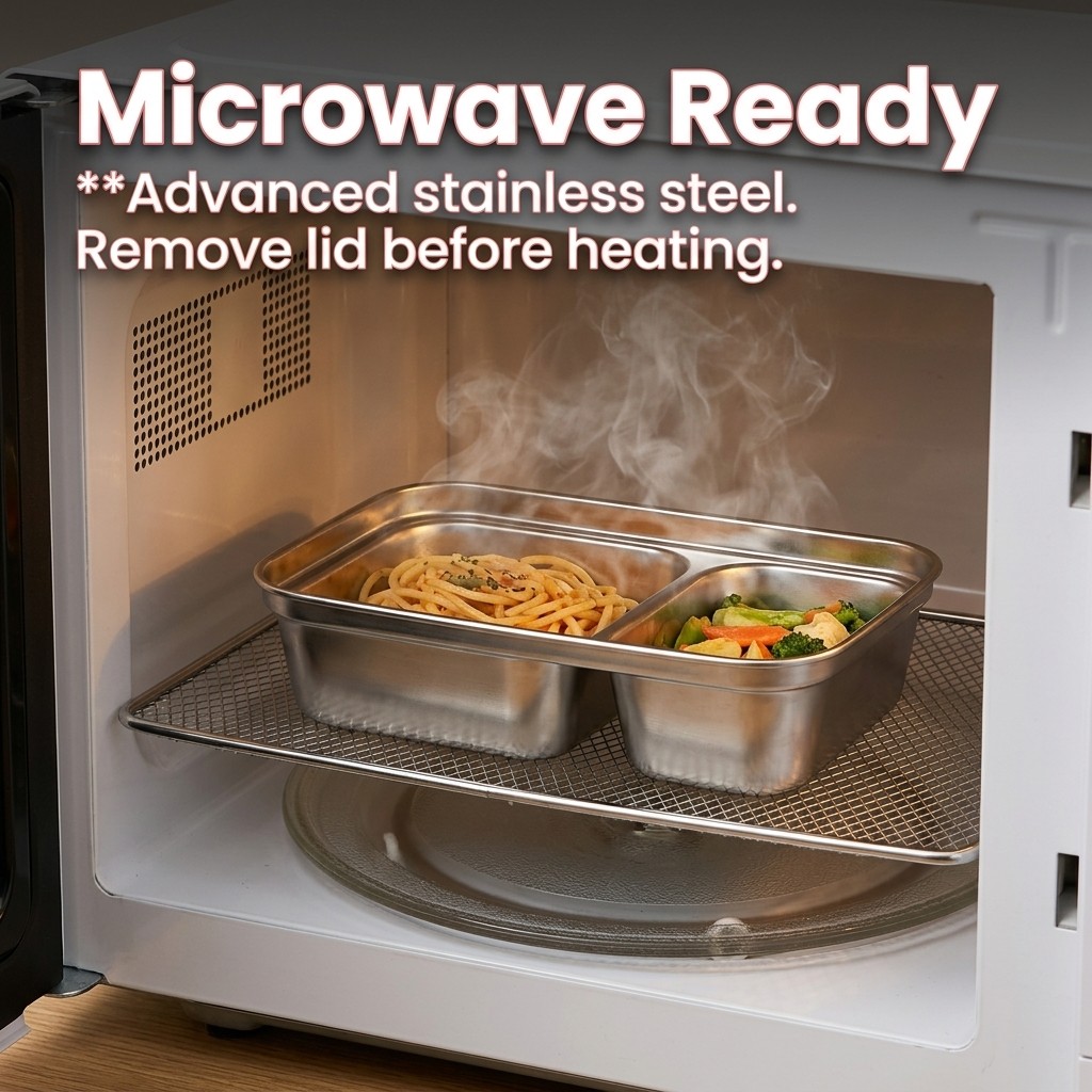 กล่องอาหารกลางวันสแตนเลส 304 ใ - Food Storage Safe บทวิจารณ์และราคา