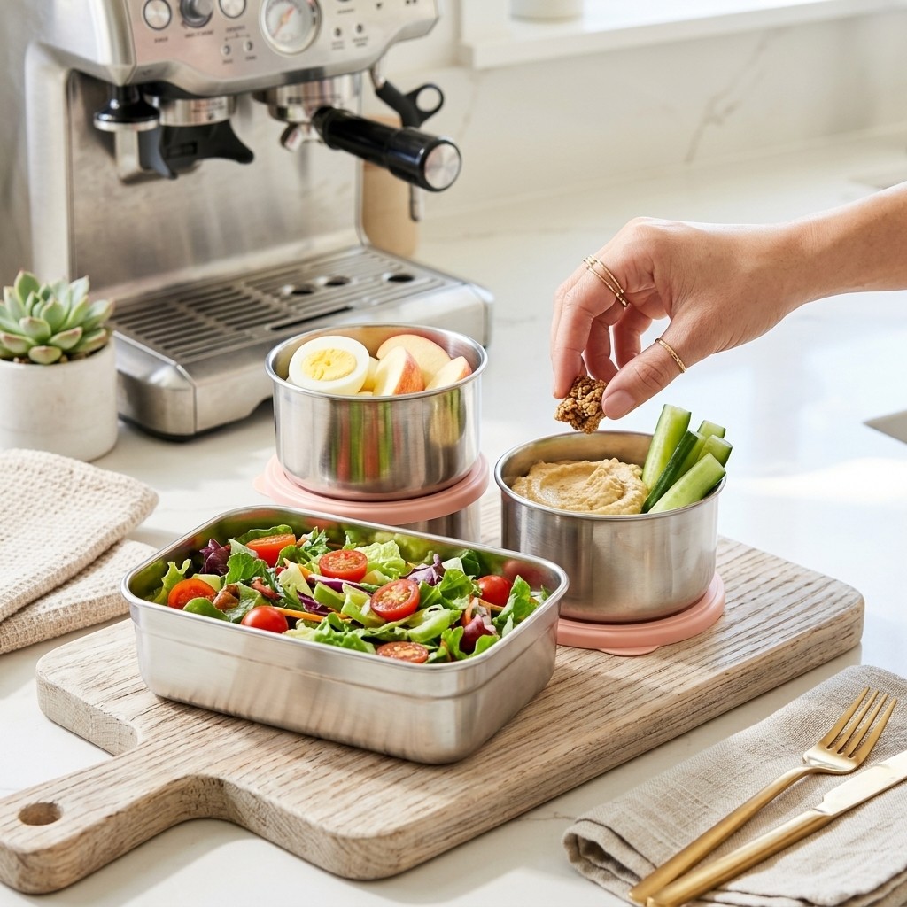 กล่องอาหารกลางวันสแตนเลส 304 ใ - Food Storage Safe บทวิจารณ์และราคา