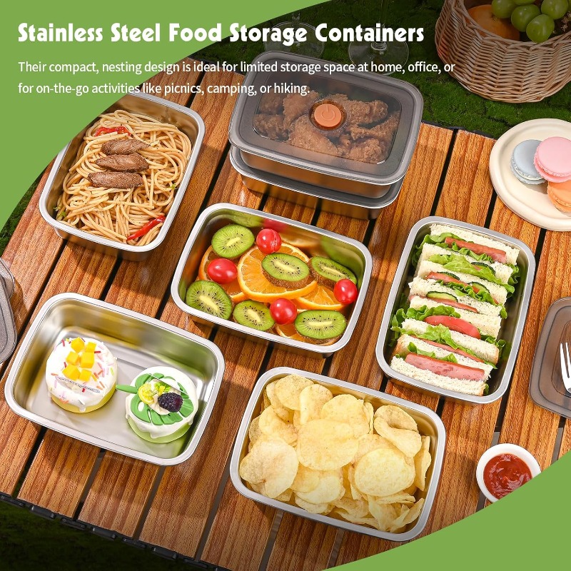 กล่องอาหารกลางวันสแตนเลสขนาดให - Xxl Food Storage Container บทวิจารณ์และราคา