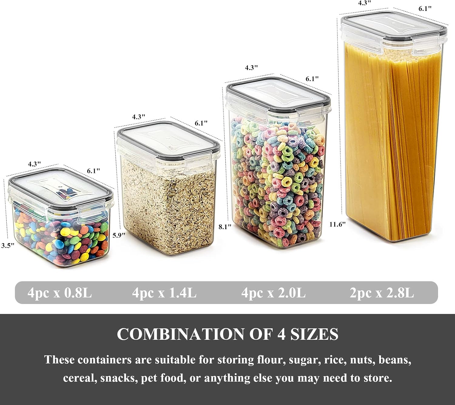 ชุดกล่องเก็บอาหารสุญญากาศ 14 ช - Food Storage Acrylic Containers บทวิจารณ์และราคา