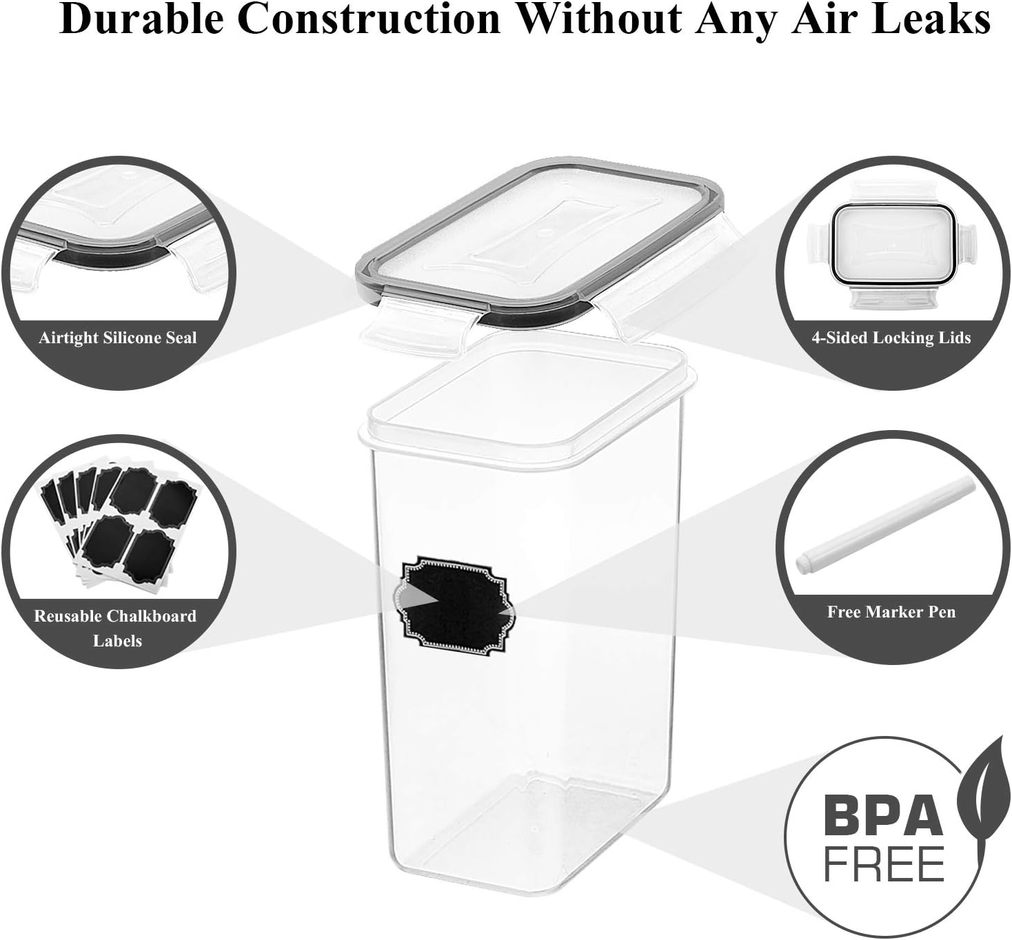ชุดกล่องเก็บอาหารสุญญากาศ 14 ช - Food Storage Acrylic Containers บทวิจารณ์และราคา
