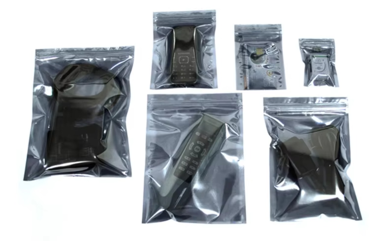 100PCS Anti-Static Shielding ถ - Food Storage Bags Zip Lock Pouch บทวิจารณ์และราคา