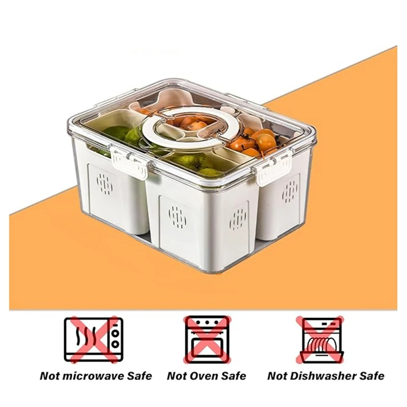 ถาดใส่ผลไม้สำหรับปิกนิกขนาดใหญ - Food Storage Large บทวิจารณ์และราคา