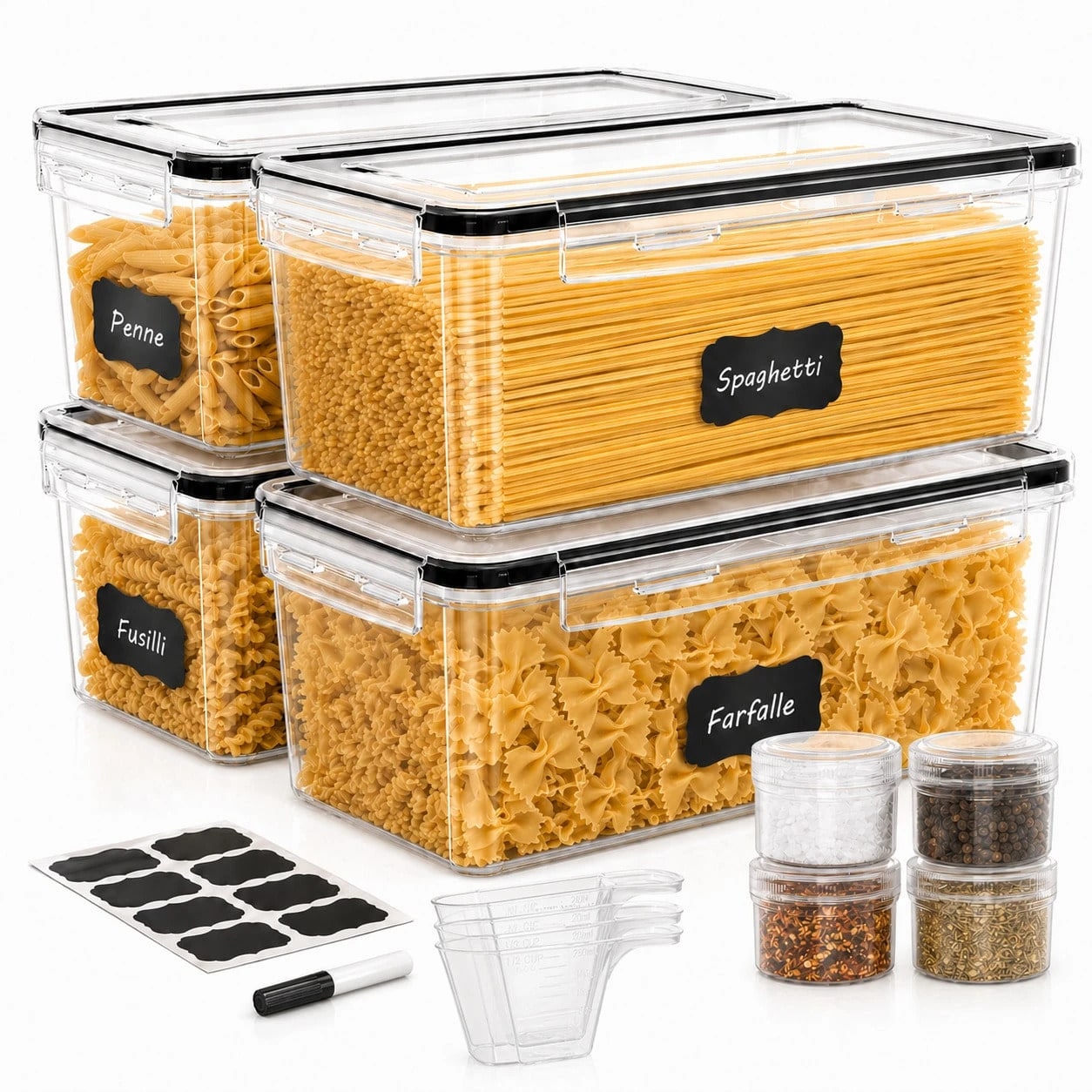 ชุดภาชนะเก็บอาหารขนาดใหญ่แบบปิ - Food Storage Acrylic Containers บทวิจารณ์และราคา