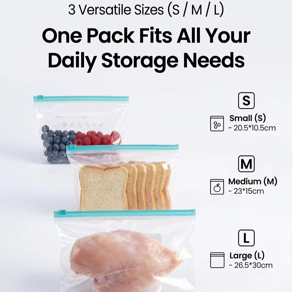 ถุงเก็บอาหารซิปล็อคหนาขึ้นปิดผ - Food Storage Ziploc Bags บทวิจารณ์และราคา