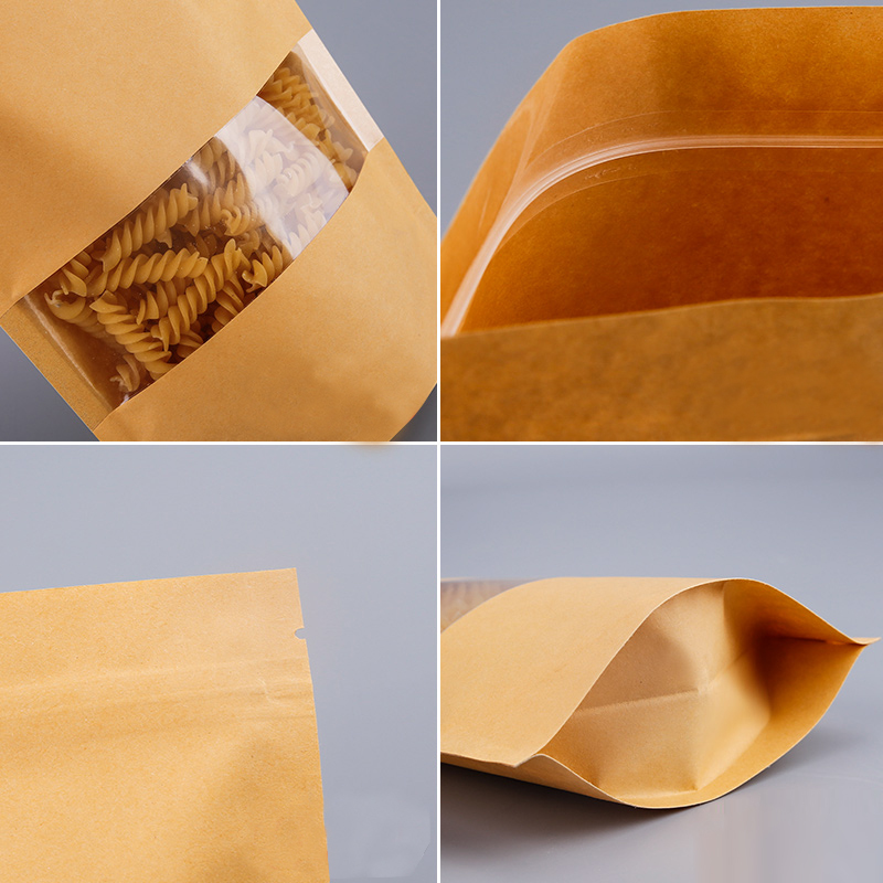 ถุงกระดาษคราฟท์แบบมีหน้าต่างพร - Food Storage Zipper บทวิจารณ์และราคา