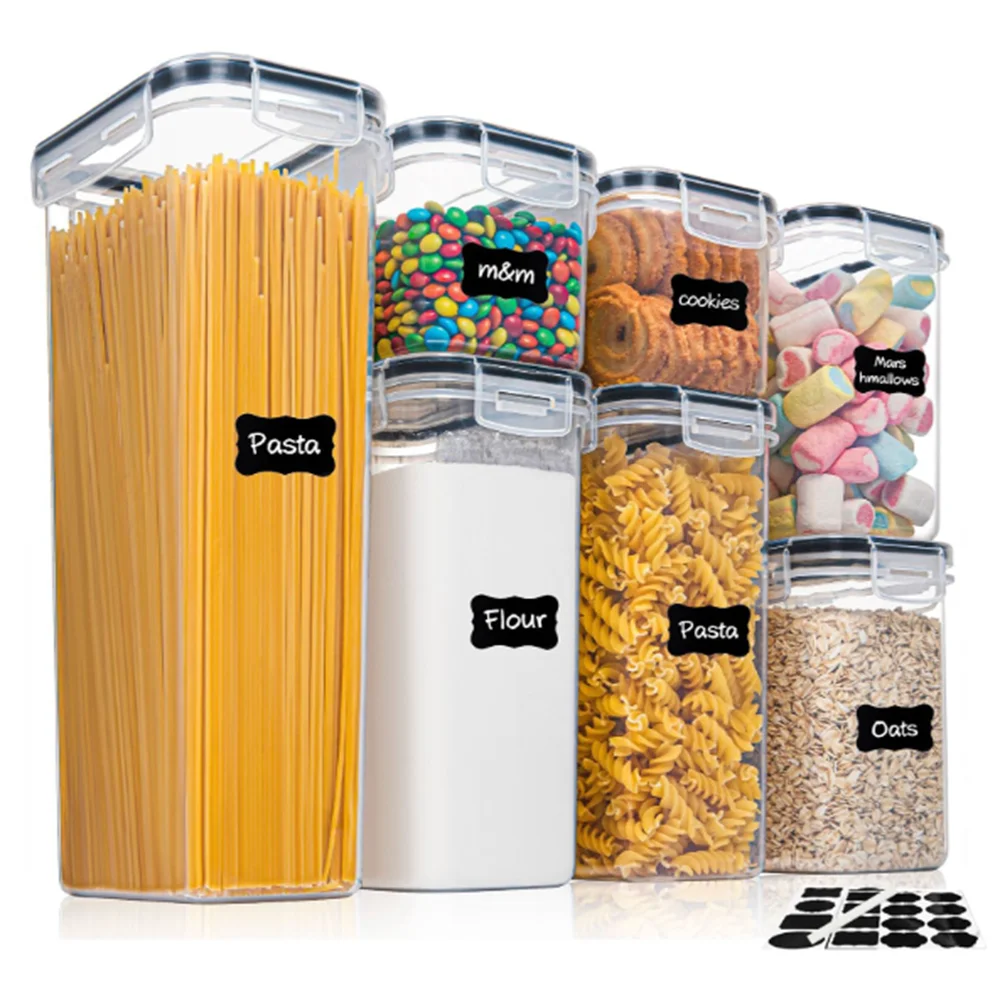 ชุดกล่องถนอมอาหาร 7 ชิ้น ปลอดส - Food Storage Acrylic Containers บทวิจารณ์และราคา
