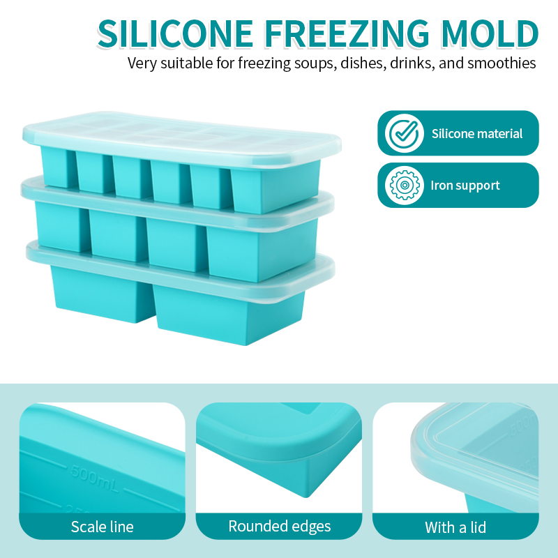 แม่พิมพ์ซิลิโคนสำหรับแช่แข็งแบ - Food Storage Prep Containers บทวิจารณ์และราคา