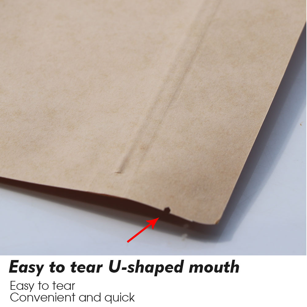 ถุงซิปล็อคกระดาษคราฟท์พร้อมหน้ - Food Storage Bags Zip Lock Pouch บทวิจารณ์และราคา
