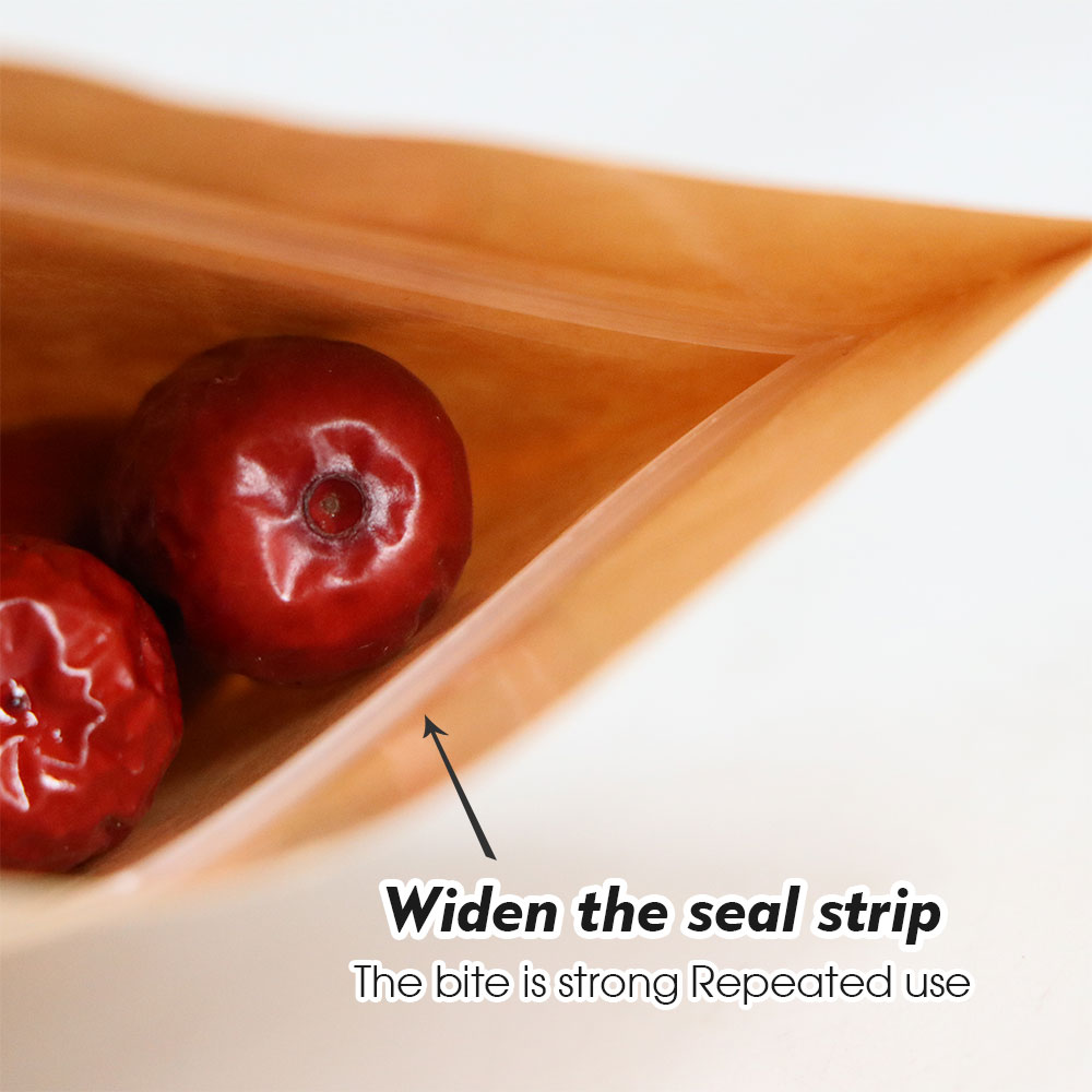 ถุงซิปล็อคกระดาษคราฟท์พร้อมหน้ - Food Storage Bags Zip Lock Pouch บทวิจารณ์และราคา