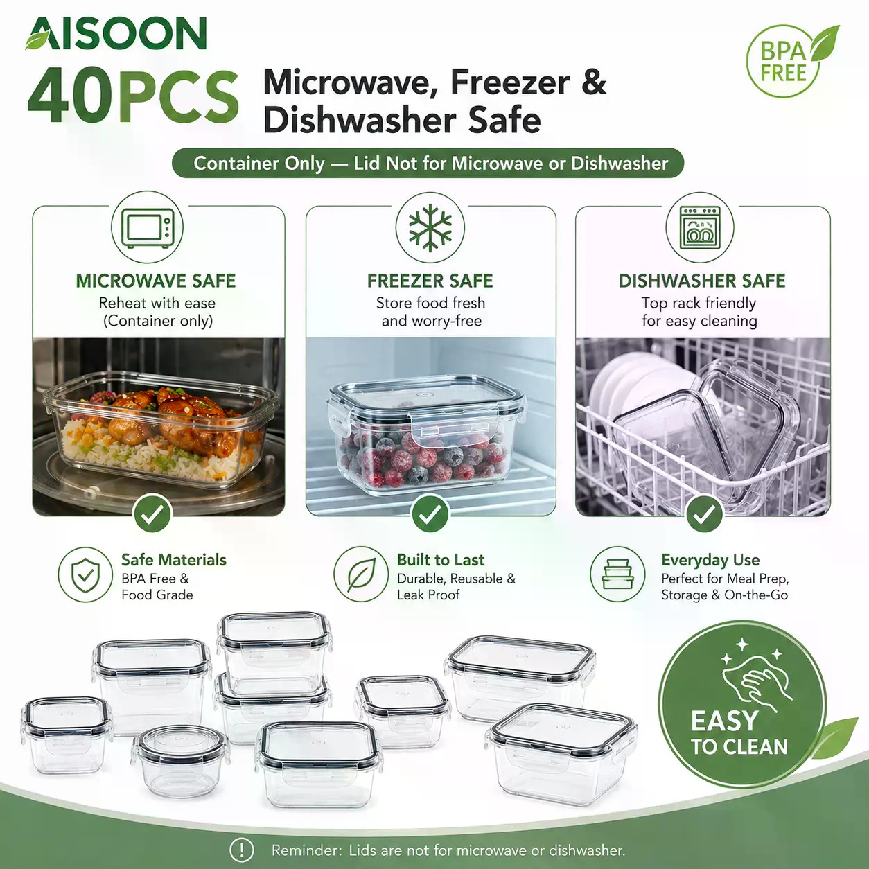 ชุดภาชนะเก็บอาหารซิลิโคนขนาดให - Food Storage Large บทวิจารณ์และราคา