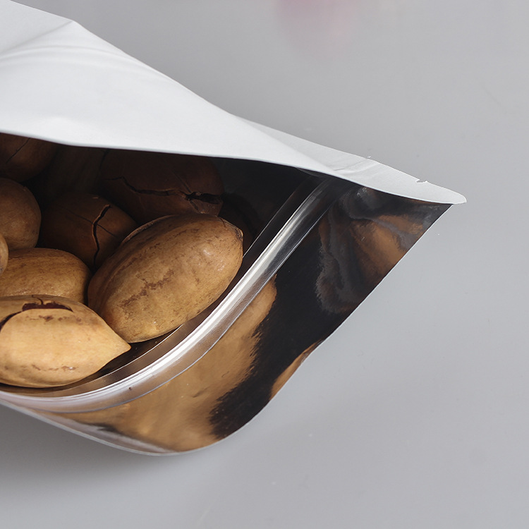 ถุงซิปล็อคกระดาษสีขาวแบบตั้งได - Food Storage Bags Zip Lock Pouch บทวิจารณ์และราคา