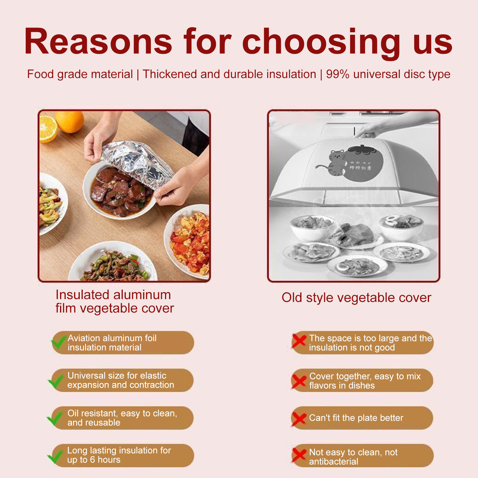 ฝาครอบเก็บอาหารกันความร้อน อุป - Food Storage Table บทวิจารณ์และราคา