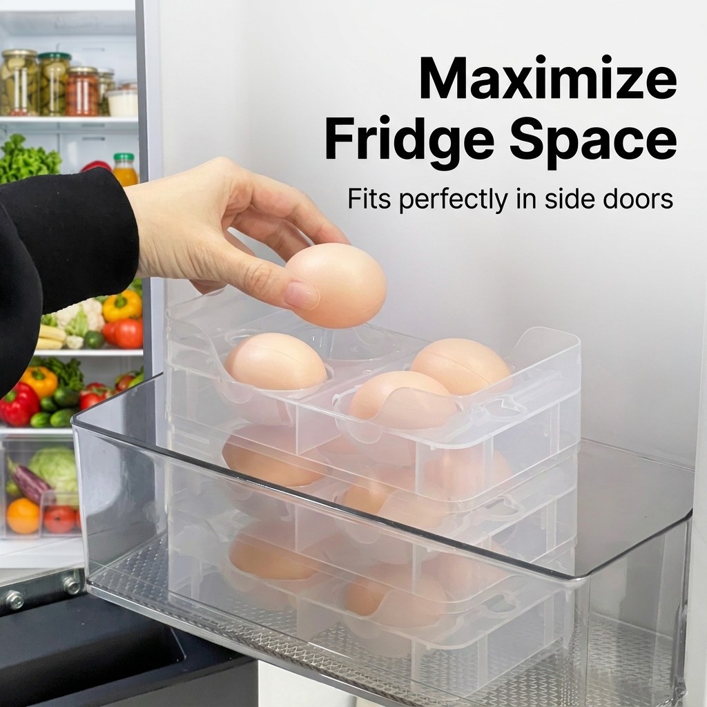 ที่วางไข่แบบซ้อนกันได้ กล่องเก - Food Storage Table บทวิจารณ์และราคา