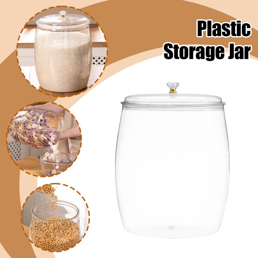 โหลพลาสติกใสขนาดใหญ่พร้อมฝาปิด - Food Storage Large บทวิจารณ์และราคา