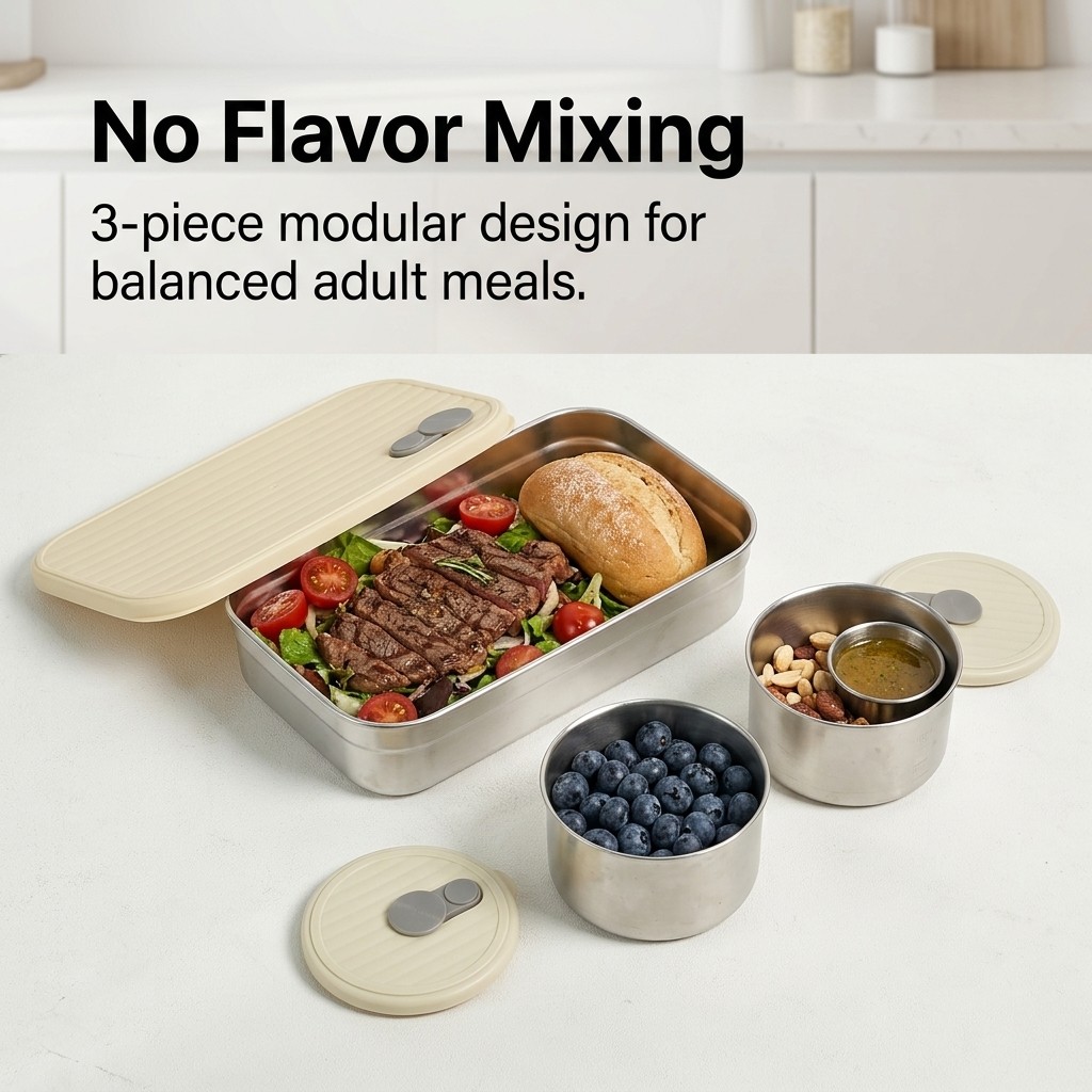 กล่องอาหารสแตนเลส 304 สำหรับไม - Food Storage Prep Containers บทวิจารณ์และราคา