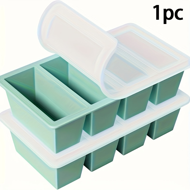 ถาดแช่แข็งซิลิโคน 1 ชิ้นพร้อมฝ - Food Storage Prep Containers บทวิจารณ์และราคา