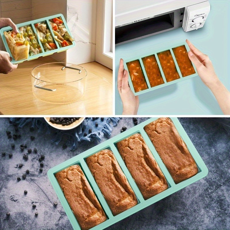 ถาดแช่แข็งซิลิโคน 1 ชิ้นพร้อมฝ - Food Storage Prep Containers บทวิจารณ์และราคา