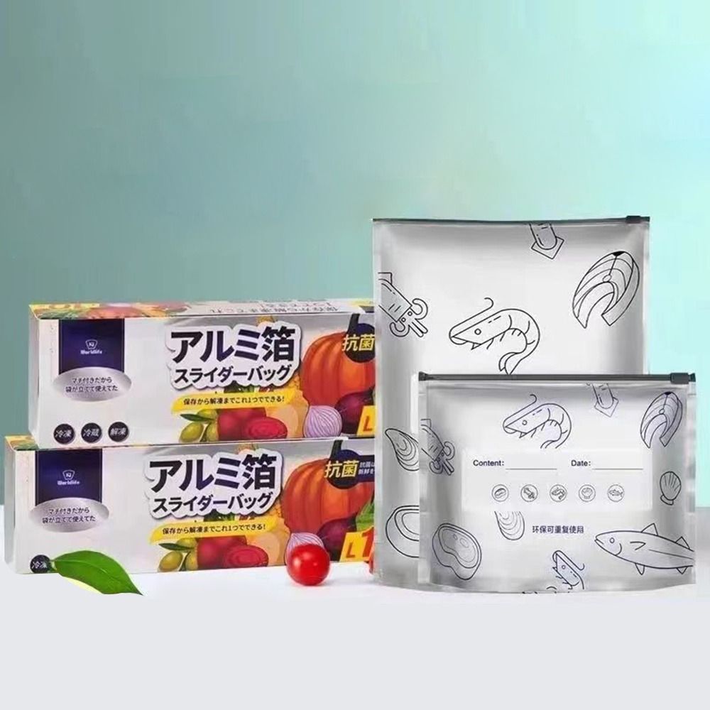 ถุงฟอยล์อลูมิเนียมขนาดใหญ่ 10  - Food Storage Zipper บทวิจารณ์และราคา