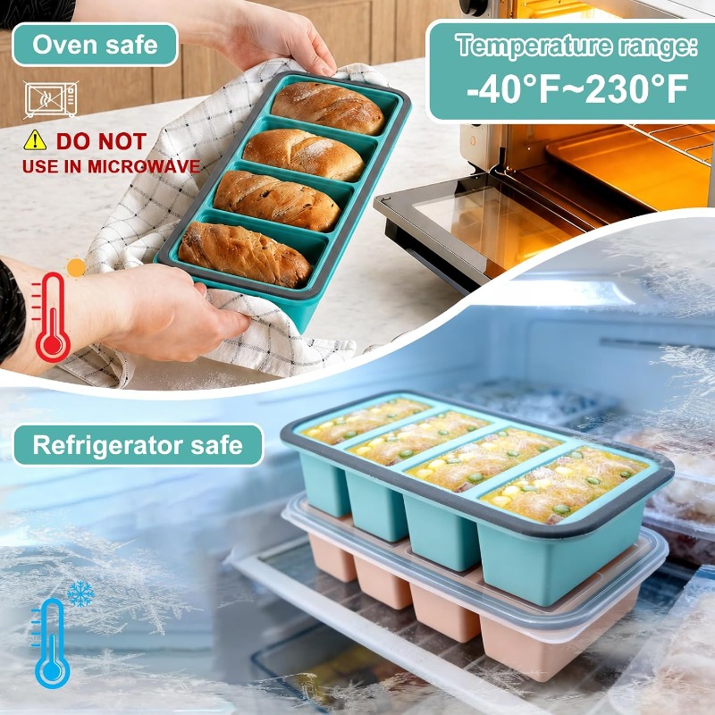 แม่พิมพ์ซิลิโคนสำหรับแช่แข็งพร - Food Storage Large บทวิจารณ์และราคา