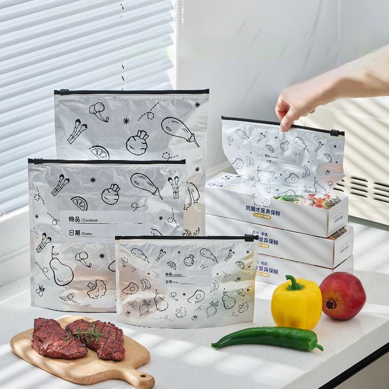 ถุงเก็บอาหารอลูมิเนียมฟอยล์ขนา - Food Storage Bags Zip Lock Pouch บทวิจารณ์และราคา