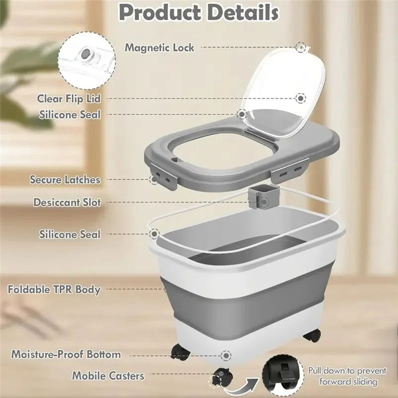 HLZS-ภาชนะเก็บอาหารสัตว์เลี้ยง - Food Storage Dog บทวิจารณ์และราคา