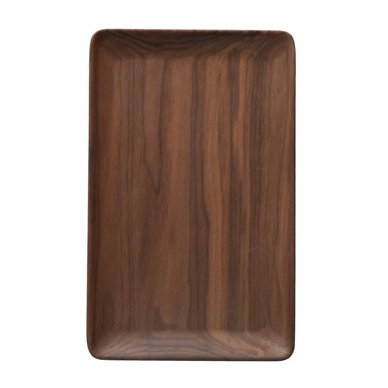 ถาดไม้วอลนัทสีดำแบบชิ้นเดียว ท - Food Storage And Organizer บทวิจารณ์และราคา