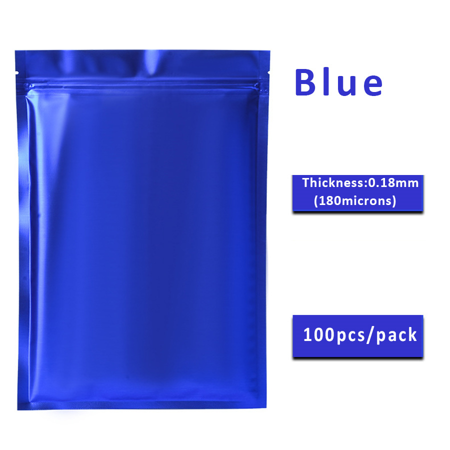 100 ชิ้น ถุงซิปฟอยล์สีน้ำเงินด - Food Storage Zipper บทวิจารณ์และราคา